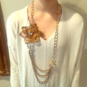 Flower chain necklace
